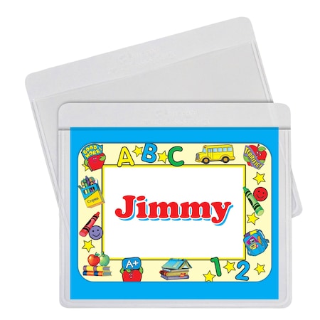 C-Line Products SelfAdhesive Labeling Pockets, Clear, 334 x 3, 25PK Set of 5 Packs, 125PK 70443-BX